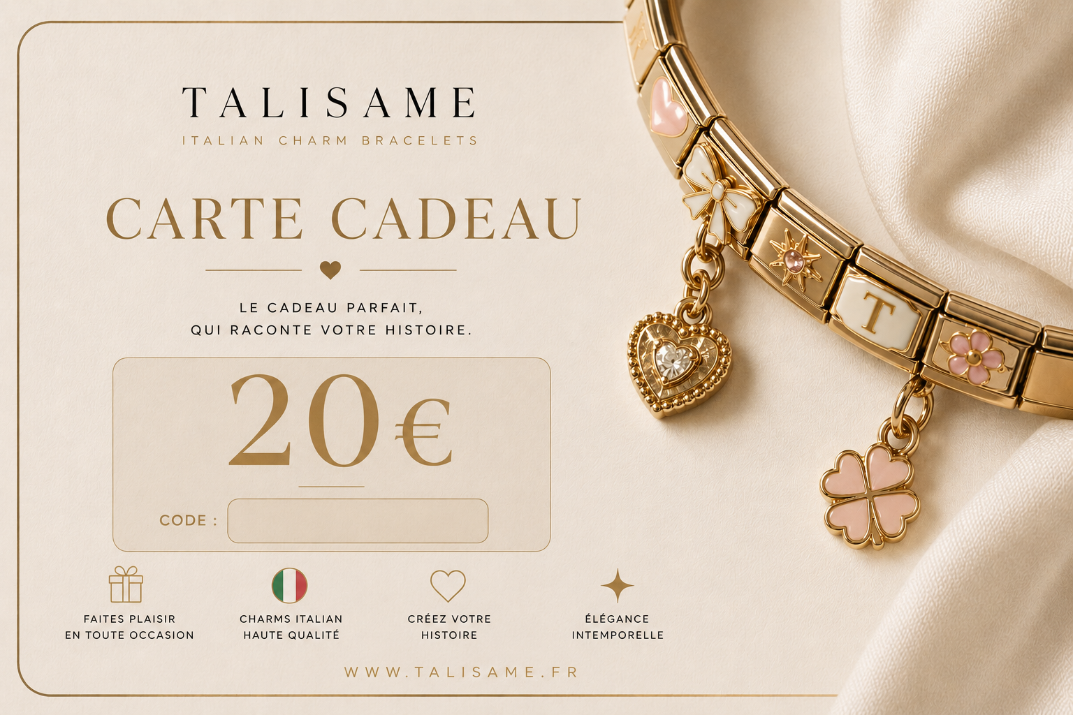 E-carte cadeau Talisame Talisame