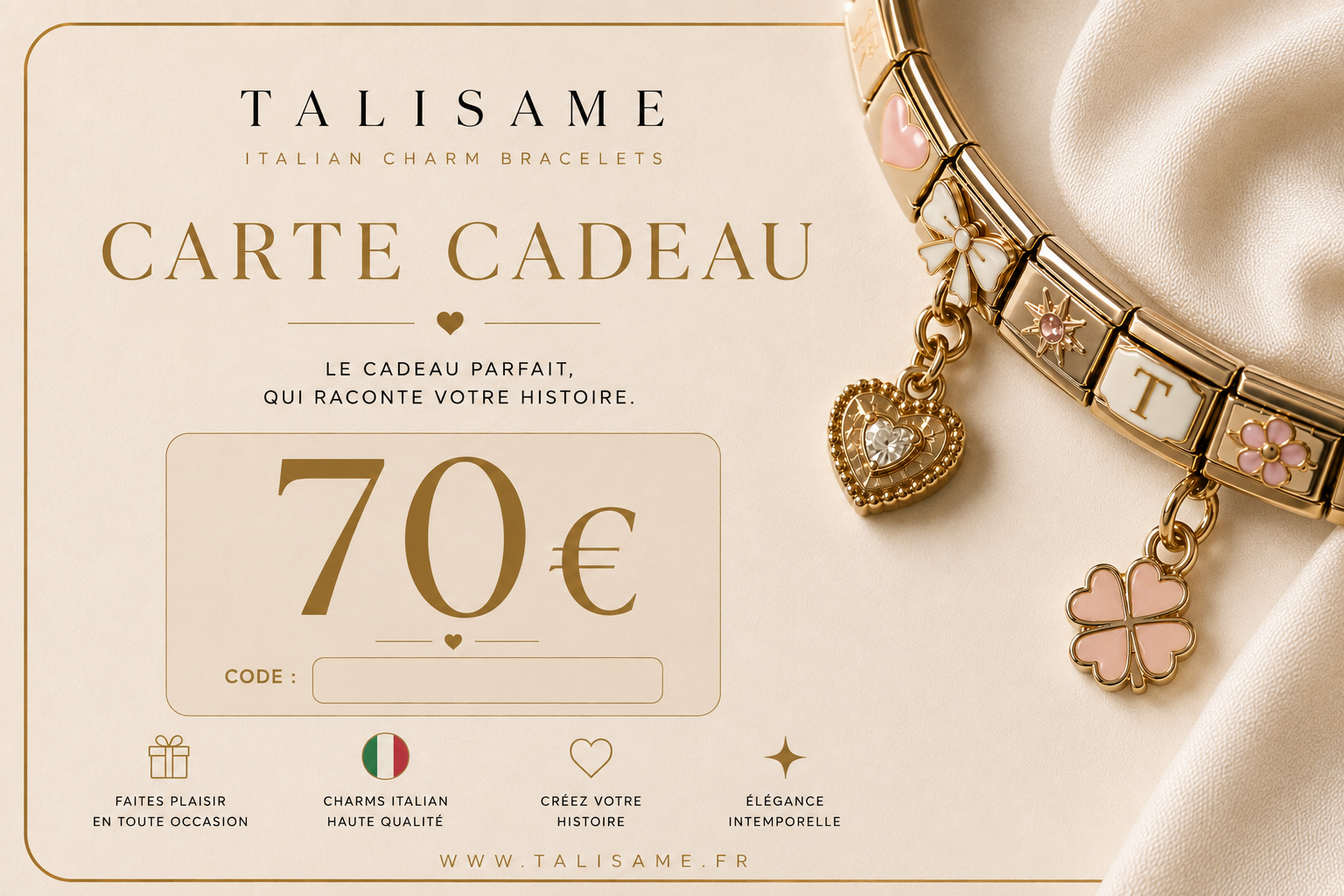 E-carte cadeau Talisame Talisame